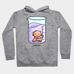 Catalyst Cute Chemistry Cat Pun Hoodie